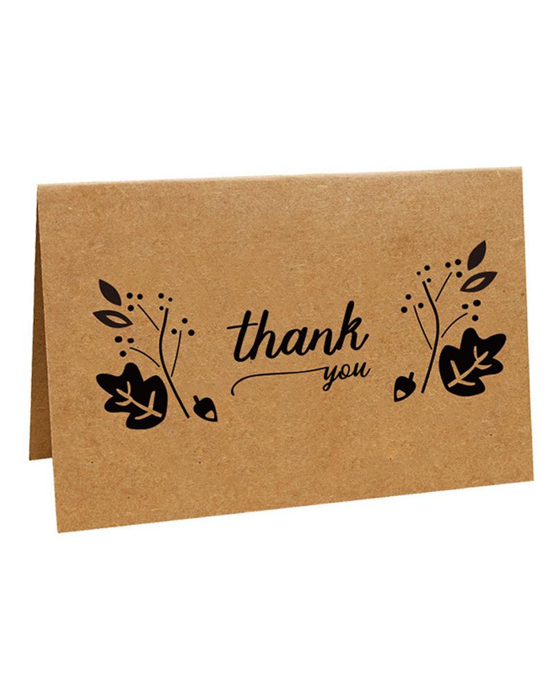 

1PCS Letter Print Greeting Card, Style1