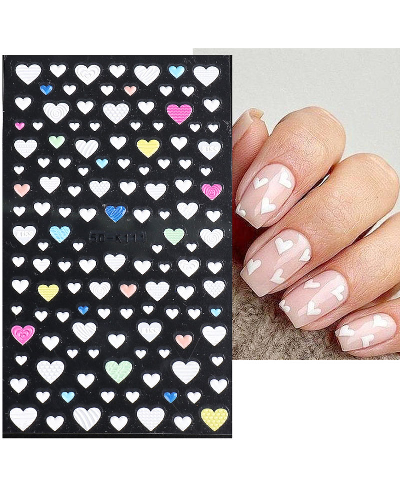 

1 Sheet Star / Moon / Heart Pattern Nail Art Sticker, Style3