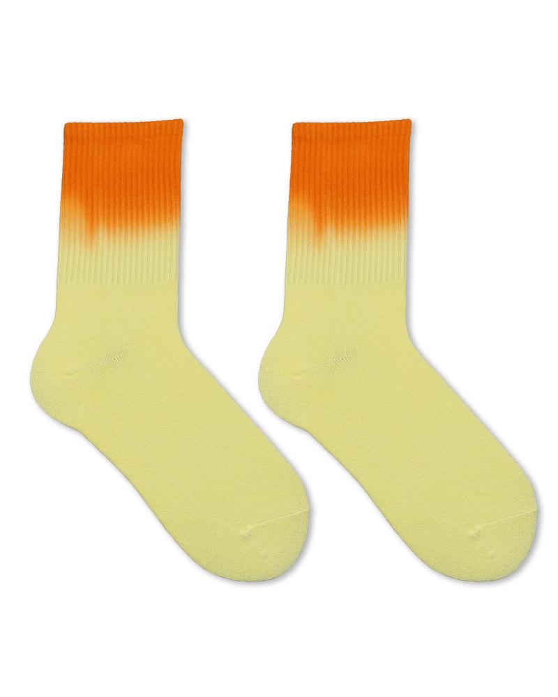 

Rainbow Ombre Tie Dye Print Crew Socks, Style3