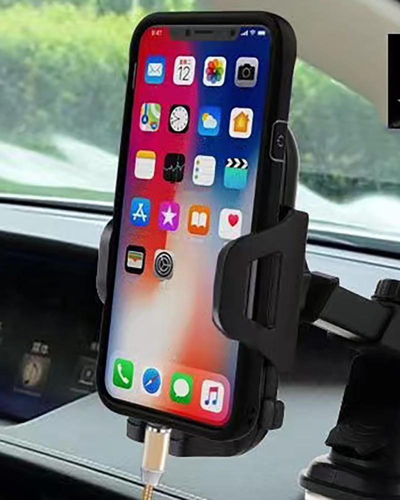 

Suction Cup Telescopic Multi Angle Car Phone Holder, Black