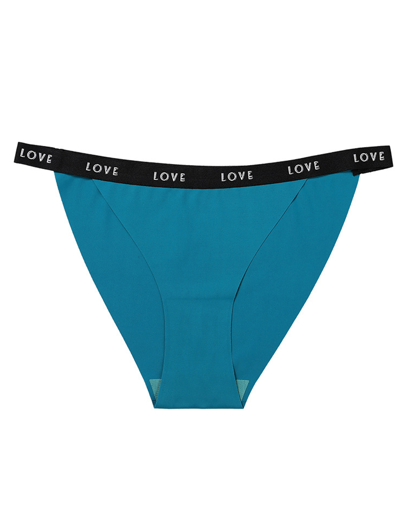 

Love Tape Patch Seamless Breathable Panty, Blue