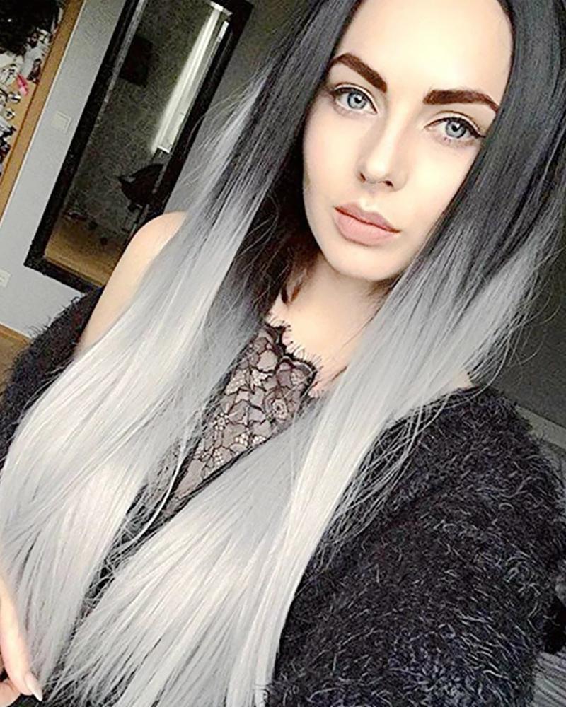 

Natural Straight Long Hair Wig, Style3