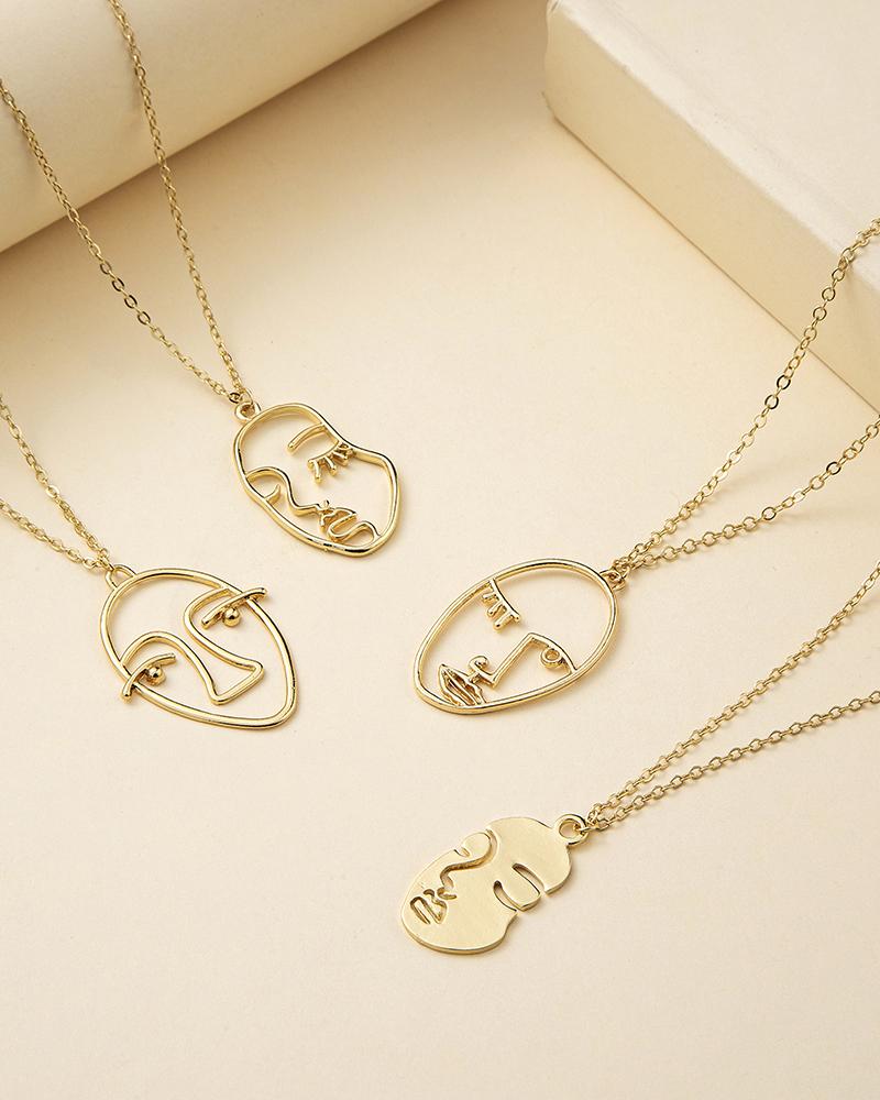 

Figure Pattern Chain Necklace, Style1