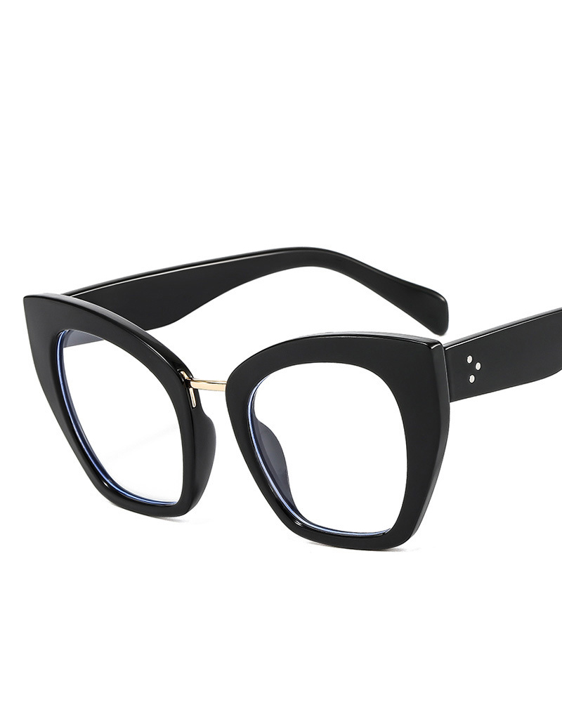 

1Pair Retro Cat Eye Frame Anti Blue Light Eyeglasses, Style1