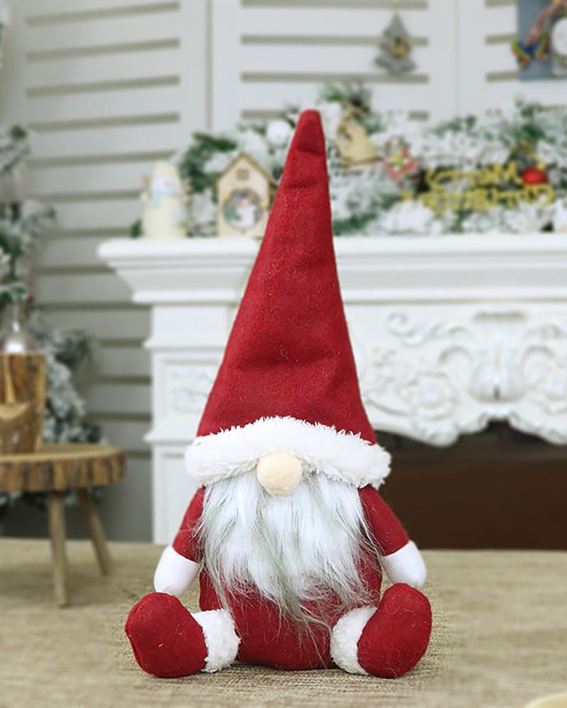 

Gnome Christmas Ornaments Handmade Plush Gnomes Santa Elf Christmas Decorations, Style3
