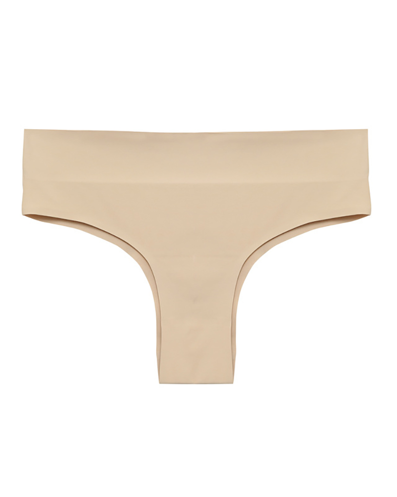 

Seamless G-String Briefs Breathable Cotton Thong Panties, Nude