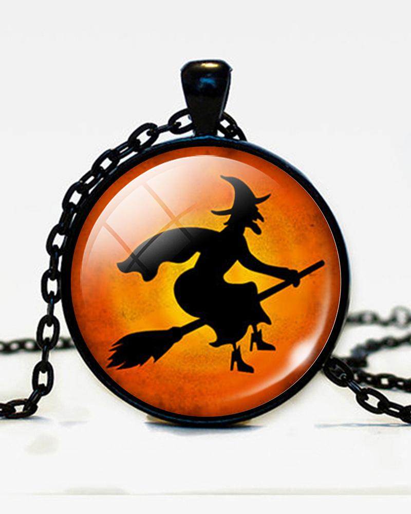 

1pc Halloween Pumpkin Pendant Necklace, Style4