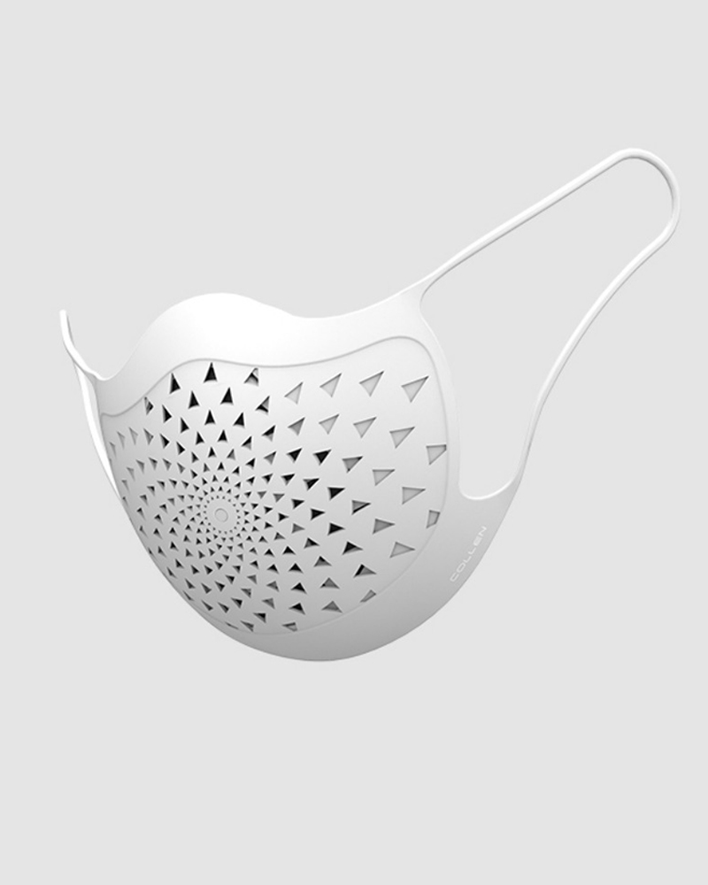 

Breathable Mask Silicone Mask Replaceable Filter Protective Mask Dust Proof Anti Fog PM2.5 Respirator, White
