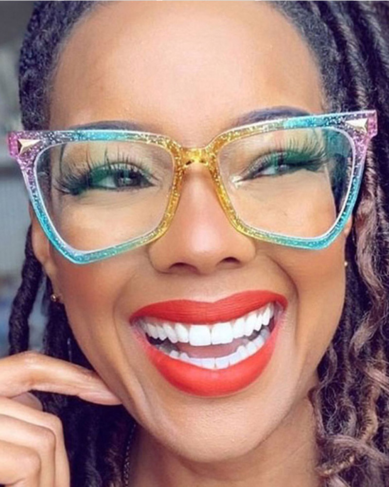 

Irregular Cat Eye Frame Sunglasses, Multicolor