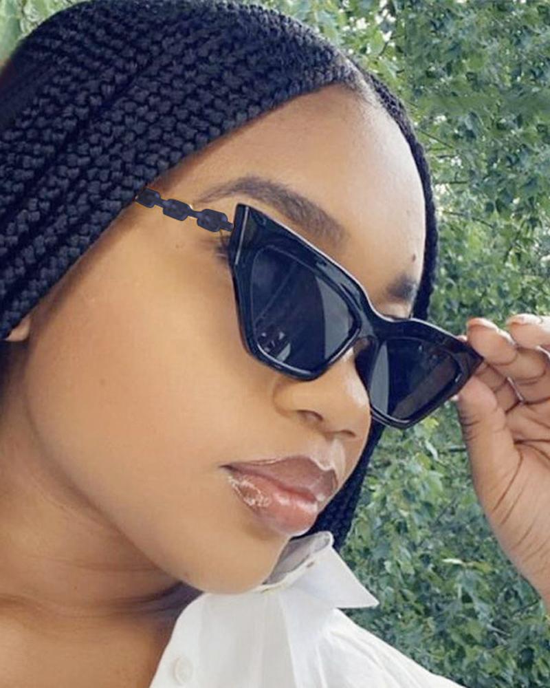 

1Pair Cat Eye Frame Tinted Fashion Sunglasses, Black