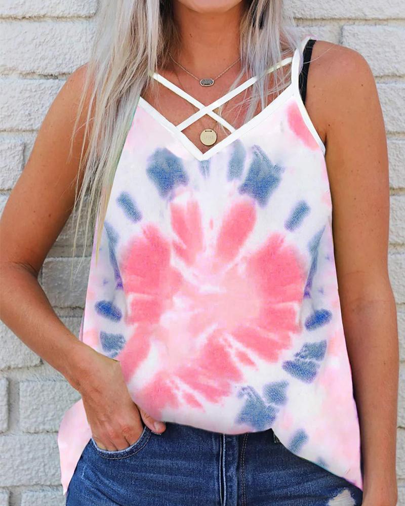 

Tie Dye Cami Top, Pink