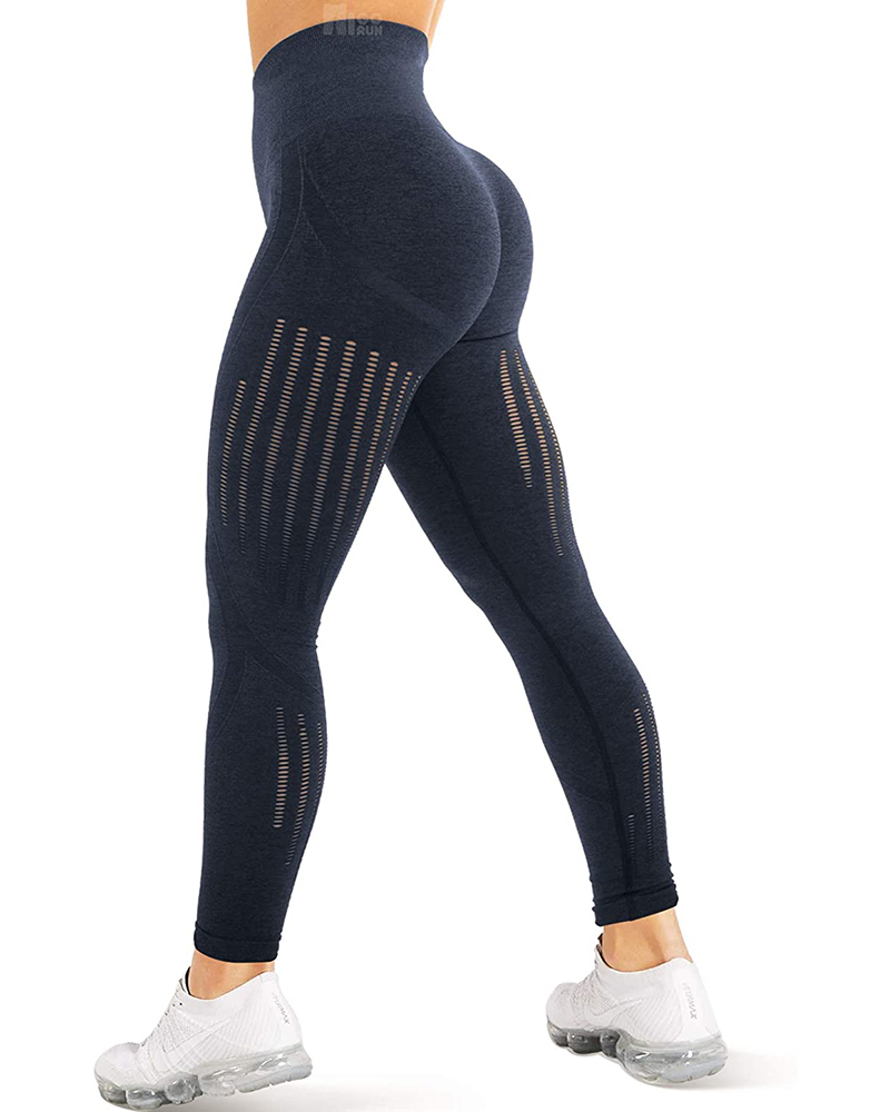 

Vital Seamless High Waist Grey Leggings Tummy Control Squat Proof Yoga Pants, Dark blue