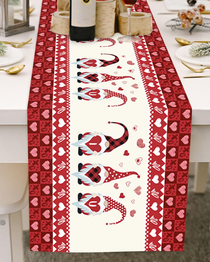 

1pc Valentine's Day Table Runner 70 x 13 Inches Table Decor, Style2