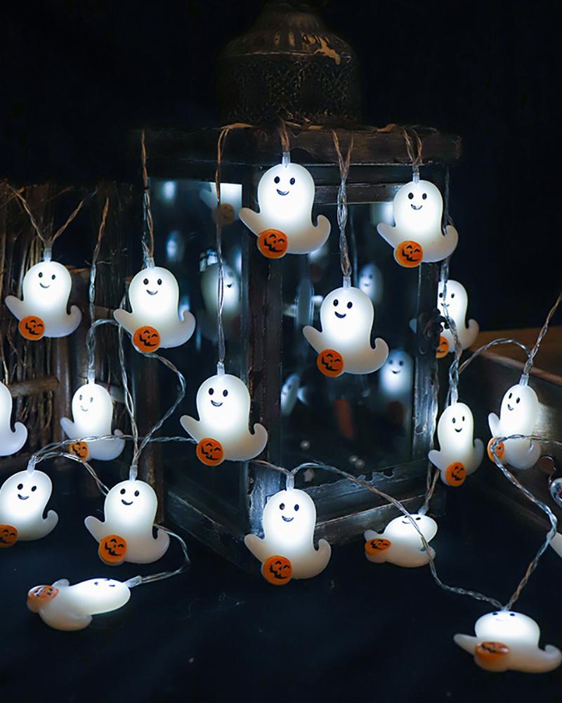 

Halloween String Light Decoration Battery Powered Ghost and Pumpkin Shaped LED String Light, Style3