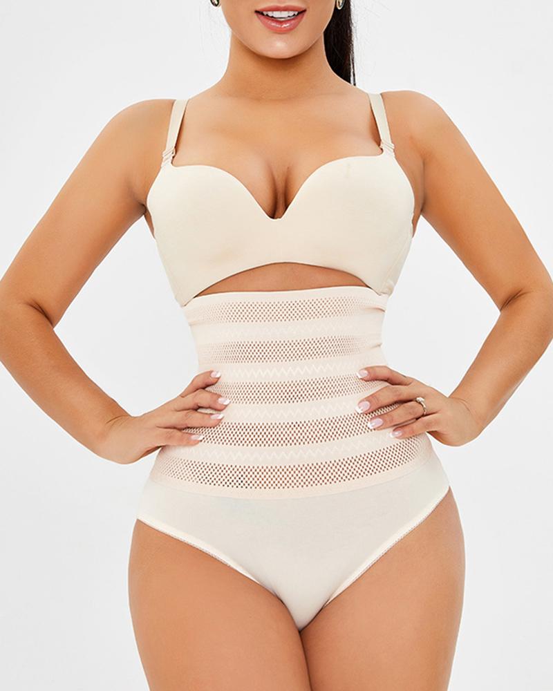 

Breathable High Waist Tummy Control Butt Lifting Shapewear, Nude