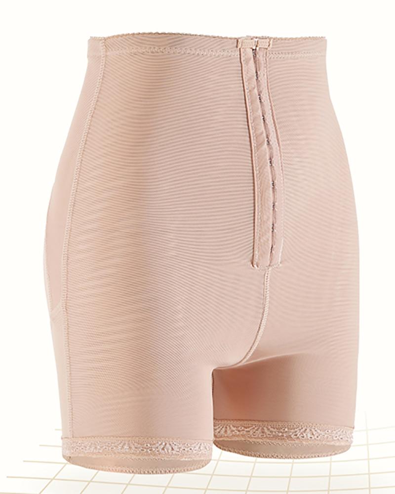 

High Waist Slimming Corset Hip Pads For Women Tummy Control Underwear Body Panties, Nude