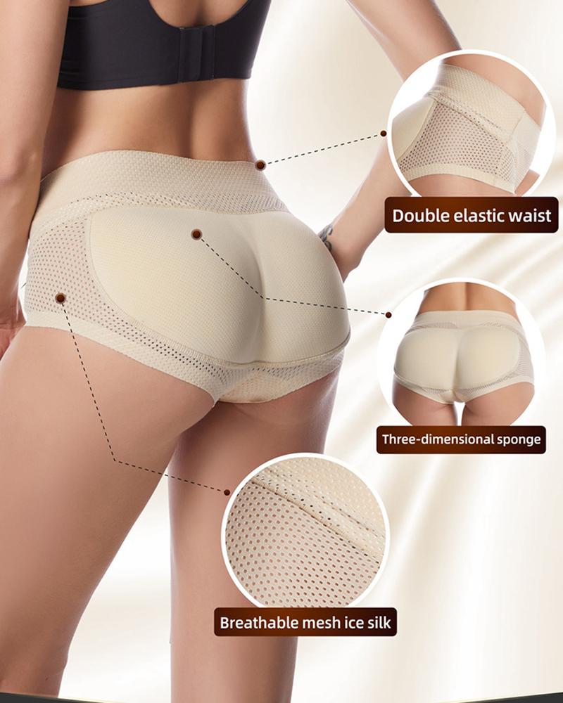 

Butt Lifting Hollow Out Breathable Shapewear, Nude