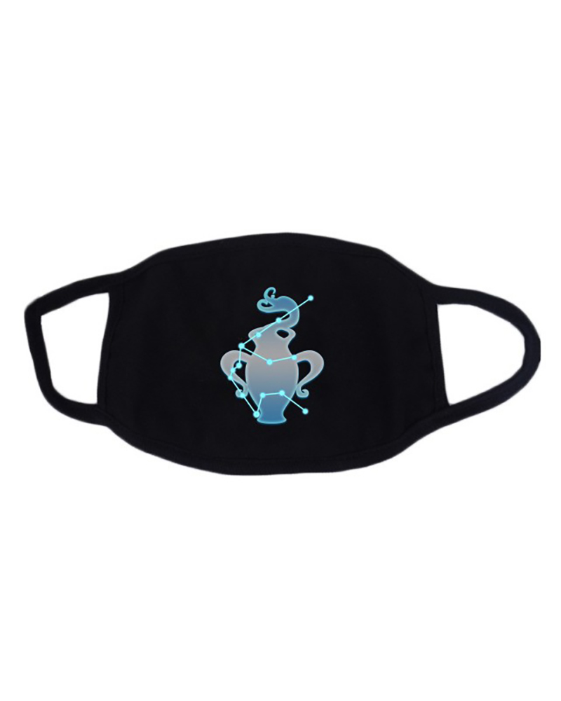 

Twelve Constellations Fluorescent Breathable Mouth Mask Washable And Reusable, Style1