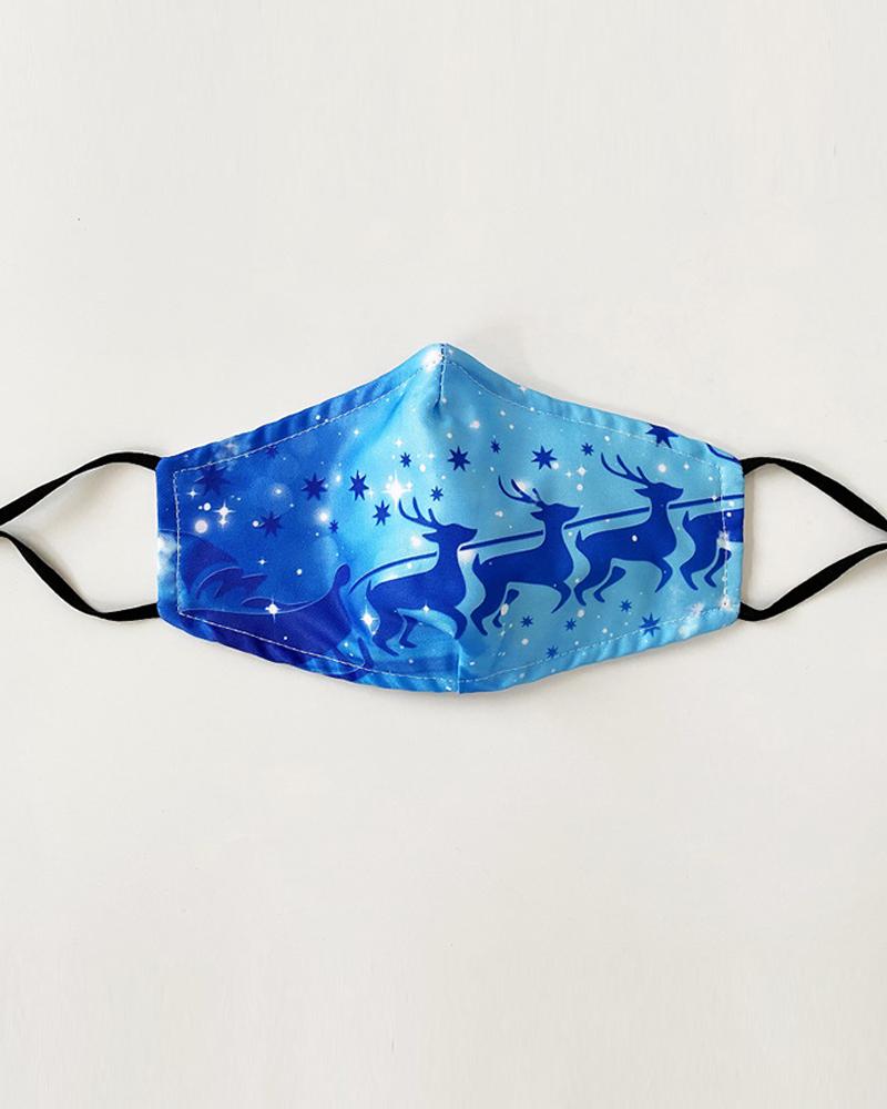 

Christmas Print Valve PM 2.5 Face Mask With Filter For Adult, Style7