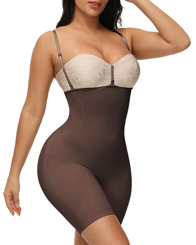 

Seamless Tummy Control Butt Lifting Shapewear, Coffee