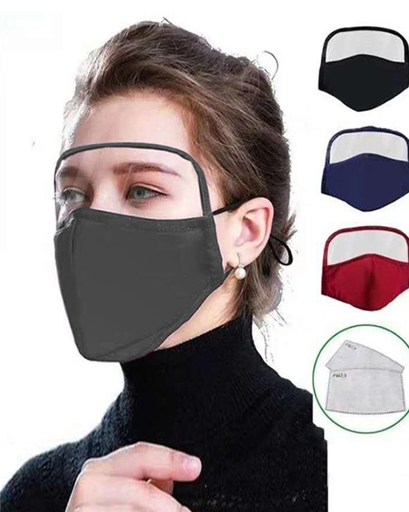 

Outdoor Face Protective Face Mask With Eyes Shield, Gray