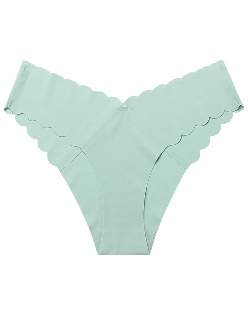 

Scallop Trim Seamless Panty, Style6