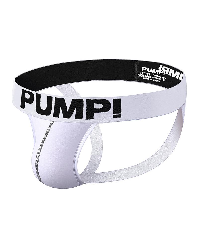 

PUMP Style Low Waist Thong Underpants, White