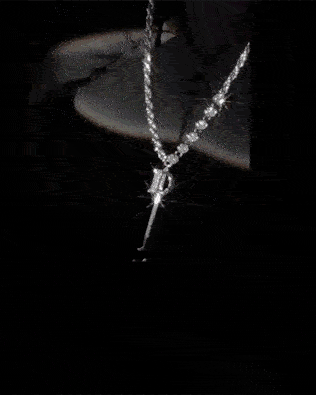 

1pc Letter D Pattern Chain Necklace, Silver