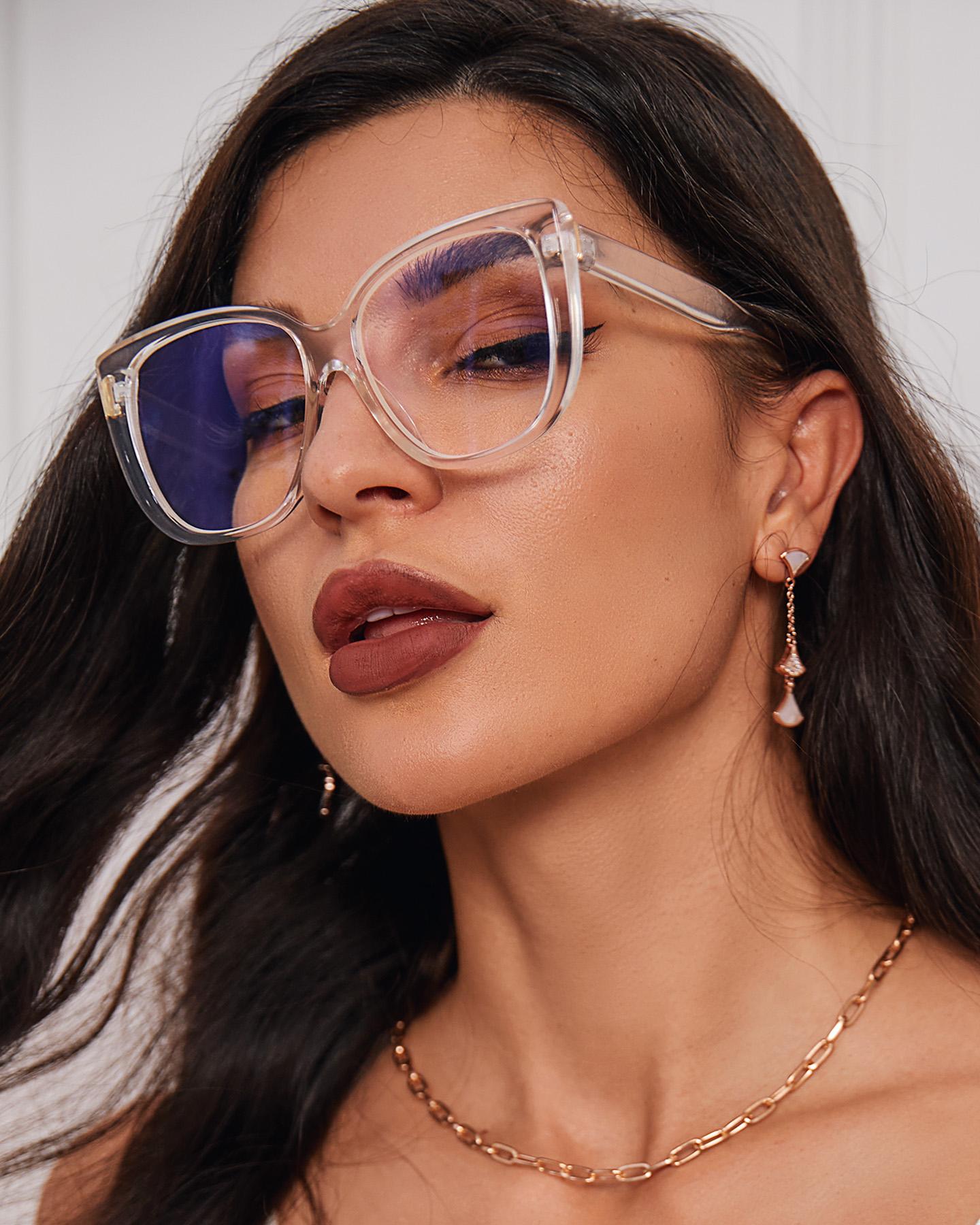 

1 Pair Square Frame Clear Sunglasses, Style1