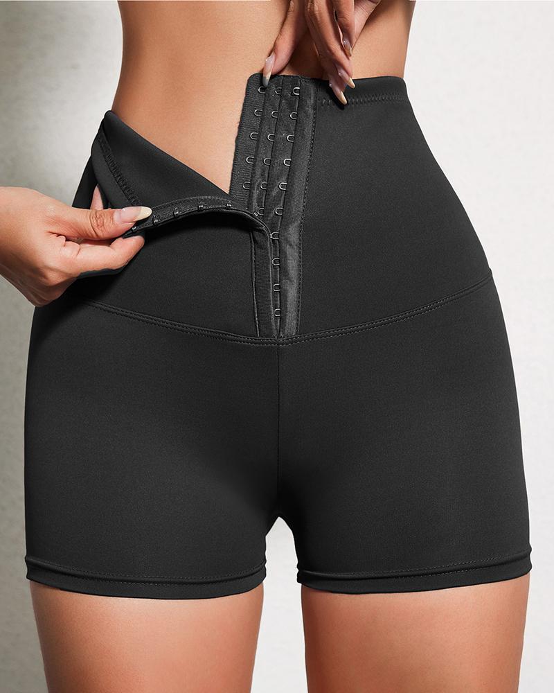 

Moldeador de cintura alta, pantalones cortos de control de abdomen, ropa interior moldeadora sin costuras para adelgazar los muslos, Black