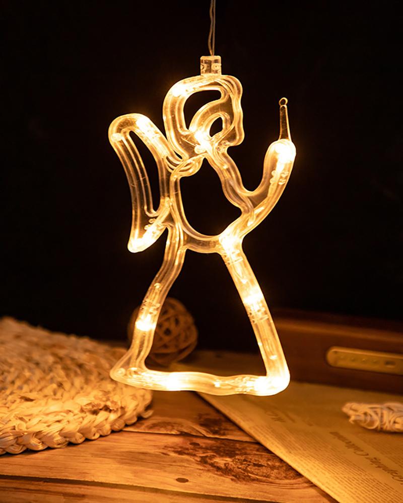 

LED Christmas Lights Indoor Window Decorations With Suction Cup, Style8