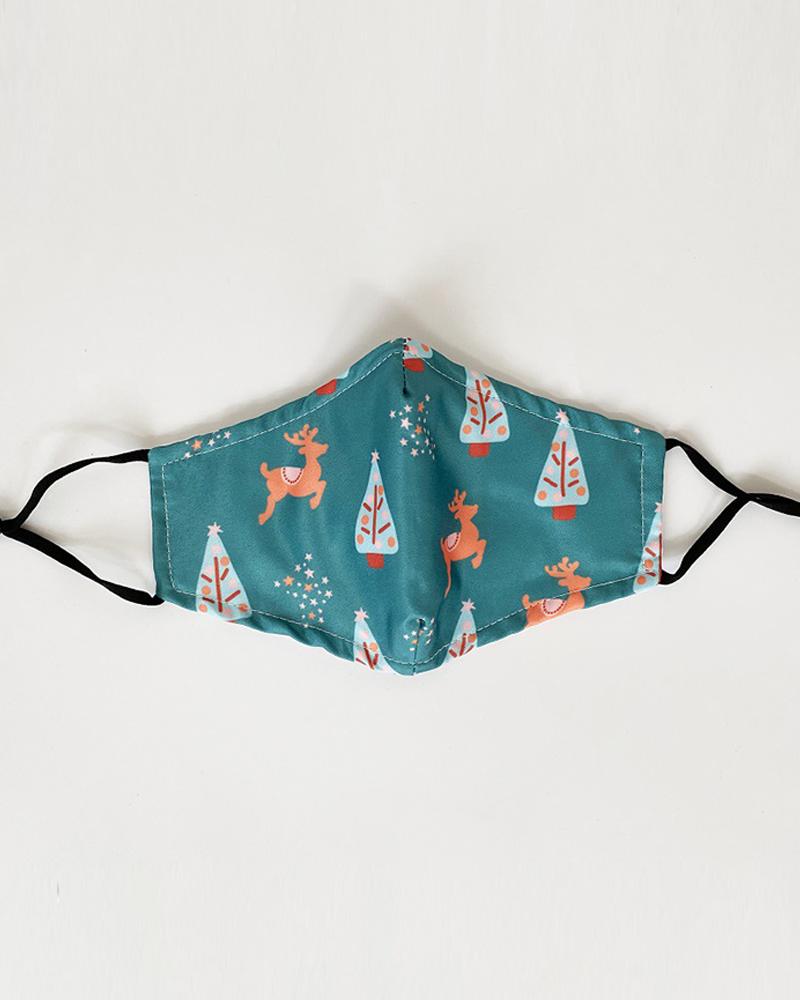 

Christmas Print Valve PM 2.5 Face Mask With Filter For Adult, Style11