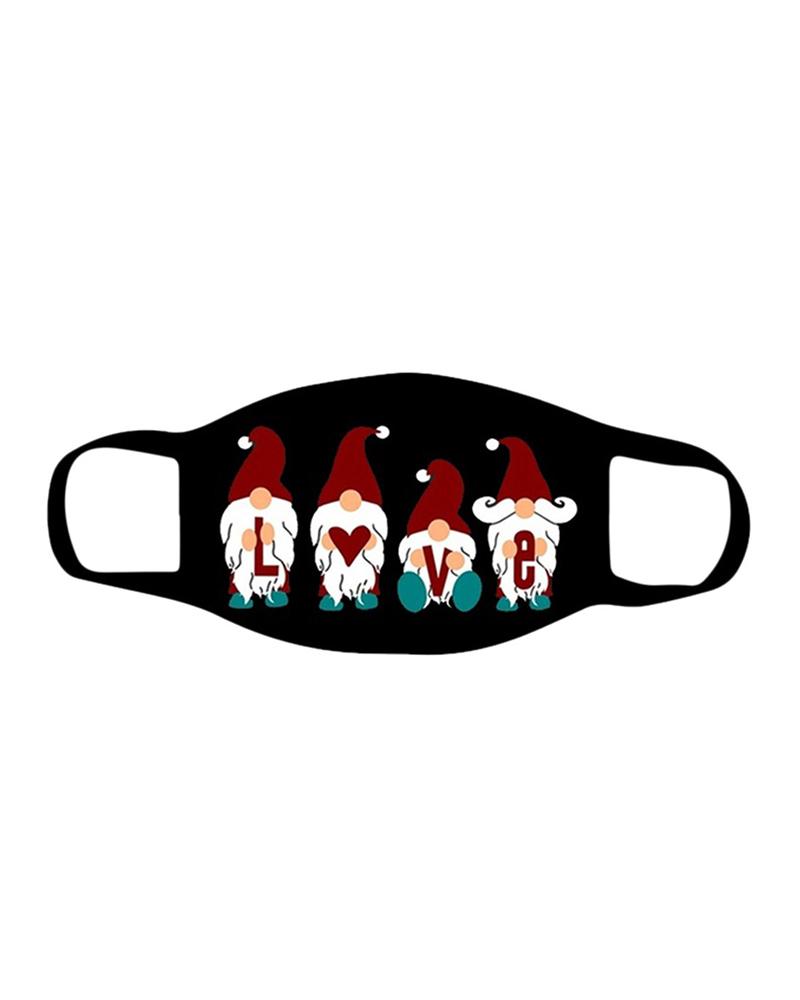 

5PCS/Set Randomly Dispatched Christmas Print Breathable Face Mask(Patterns Sent Randomly), Style2