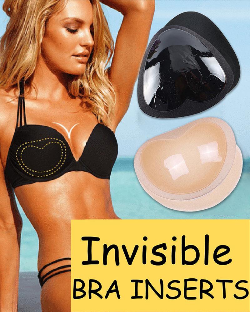 

1Pair Silicone Push Up Invisible Bra Self Adhesive Nipple Covers, Black