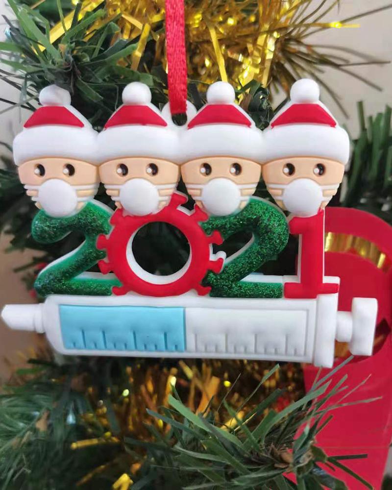 

2021 Xmas Christmas Tree Hanging Pendant Ornaments Family Ornament Decor, Style4