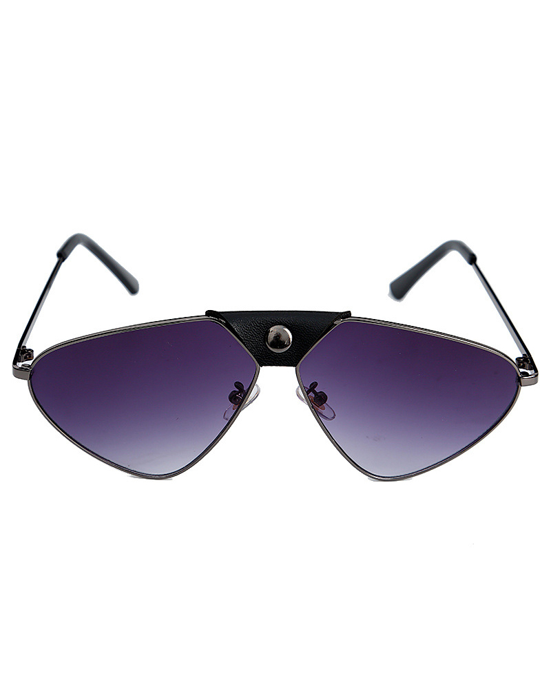 

Punk Retro Style Metallic Sunglasses, Black