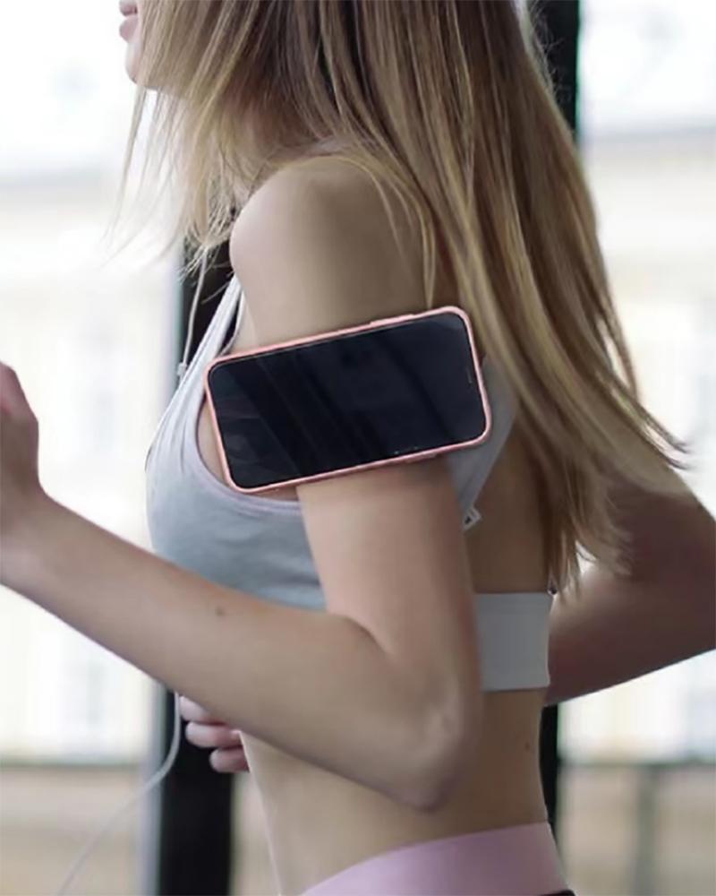 

iPhone Case With Wristband Holder, Pink