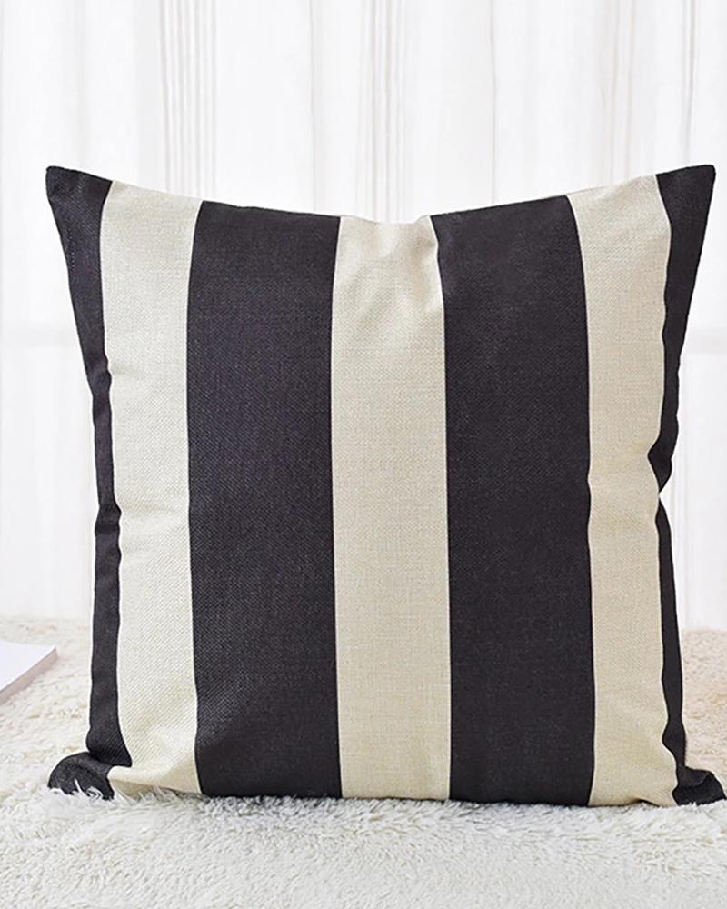 

Halloween Witch / Letter / Striped Print Cushion Cover Without Filler, Style6