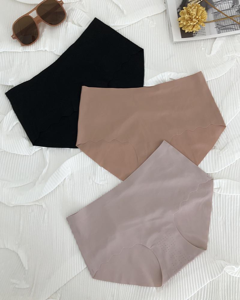 

Set Breathable 3D Ice Silk Ultra-Thin Seamless Panty, Brown