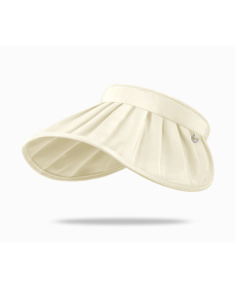 

Multi-way Wear Beach Sunhat UV Protection Anti-UV Cap Visor Hat, Beige