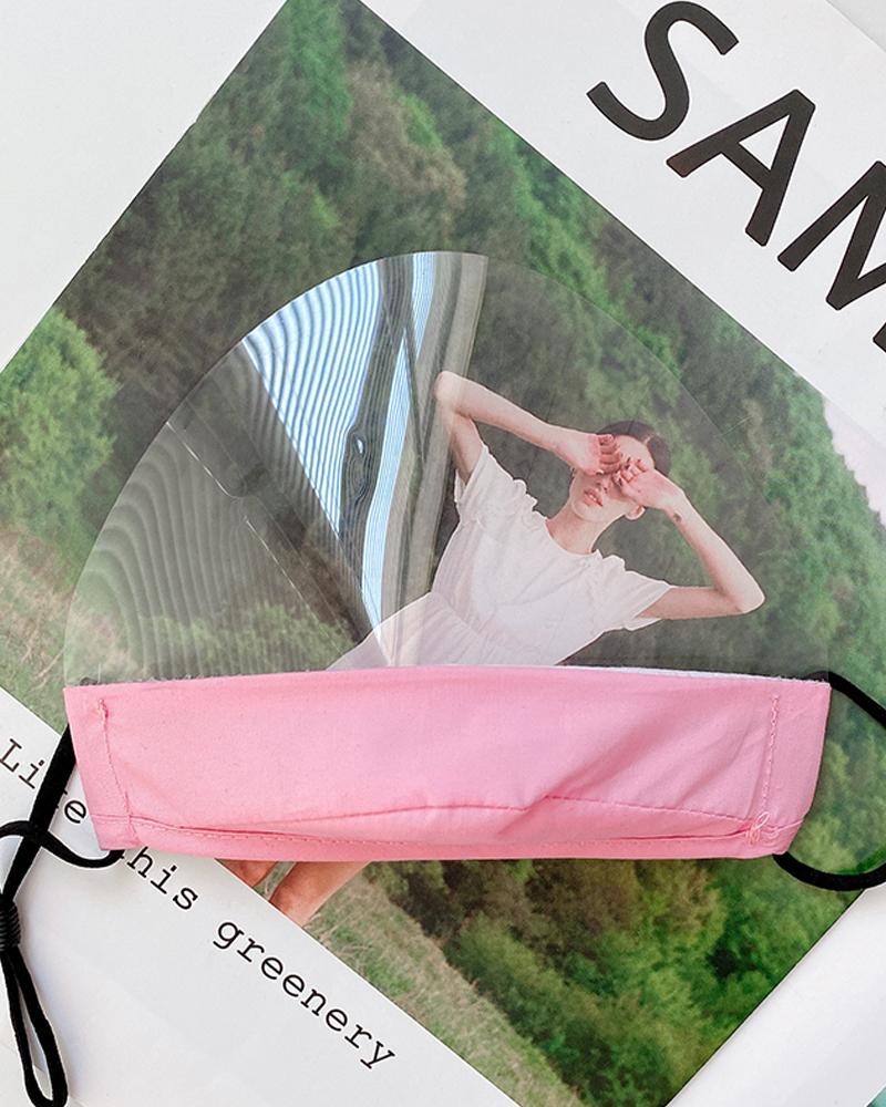 

Deaf-mute Visible Dust-proof Face Mask, Pink