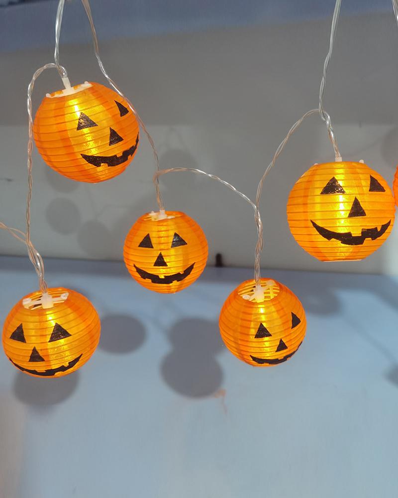 

Halloween Pumpkin Lights String light Decorations Jack-O-Lantern Orange Pumpkin Lights For Party Patio Indoor Outdoor, Style1