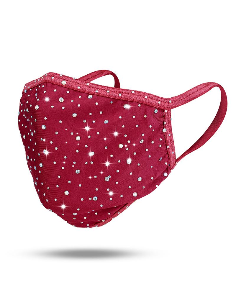

Studded Breathable Face Mask, Red