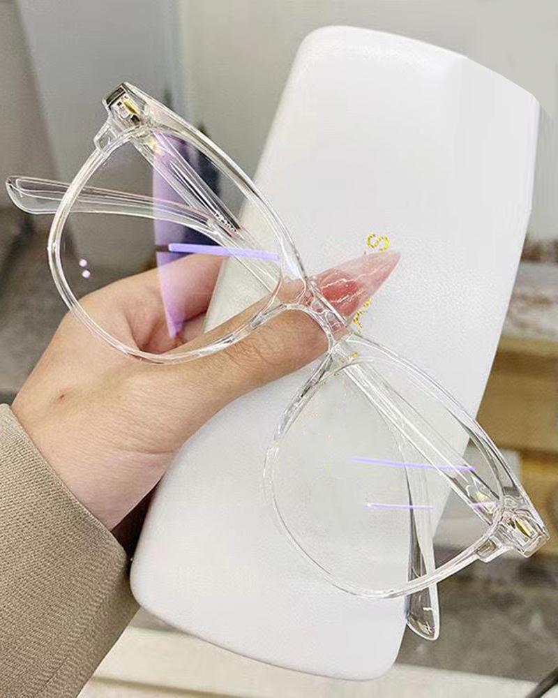 Transparent Computer Glasses Frame Anti Blue Light Round Eyewear Blocking Glasses Optical Spectacle Eyeglass