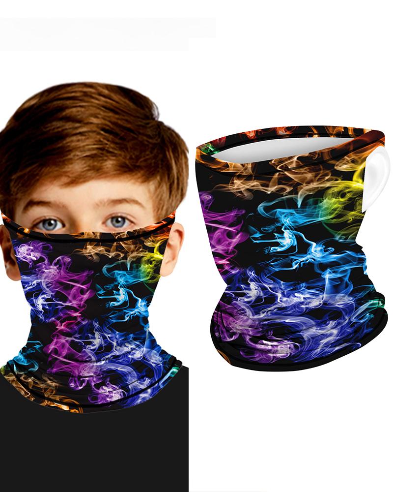 

Print Breathable Ear Loop Face Bandana Headwrap For Children, Multicolor