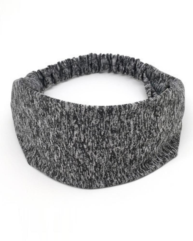 

1pc Sweat-Absorbent Quick Dry Sports Headband, Gray