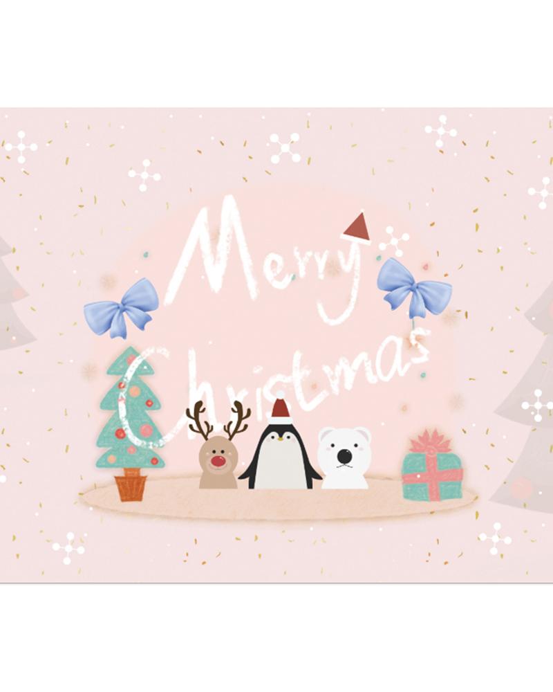 

Christmas Print Greeting Card With Envelope, Style6