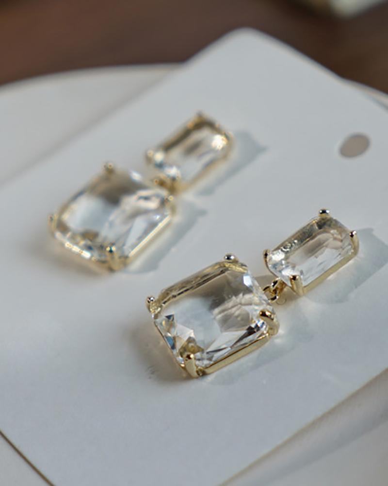 

1Pair Exaggerate Rhinestone Earrings, Style1