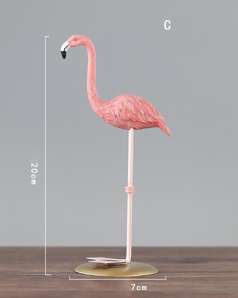 

1pcs Flamingo Statue Desk Decor Home Livingroom Centerpiece Table Decoration Housewarming Gifts, Style3