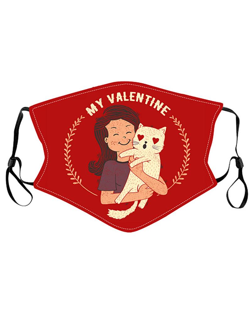 

Valentine's Day PM2.5 Breathable Face Mask, Style1